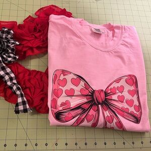 NEW! Soft Pink Bow Tee